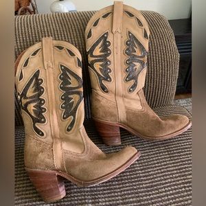 Vintage Miss Capezio Butterfly Cowboy Boots - Size 8